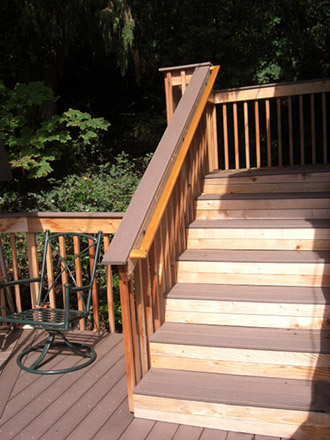 Designed and installed a multi-tiered deck.